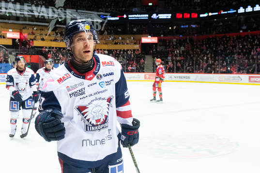 Linköpings Patrick Russell jublar