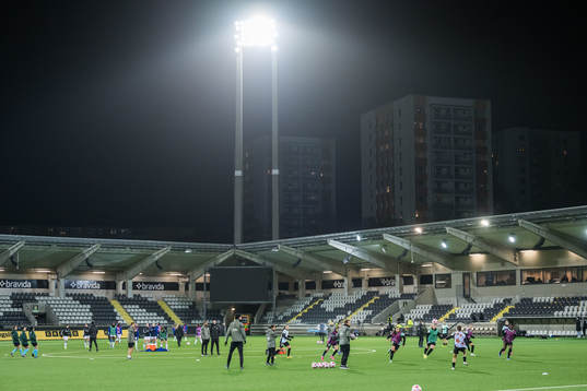 Bravida Arena ahead of the UEFA Women's Champions League fotboll match between Häcken and Paris FC on January 24, 2024 in Gothenburg. 