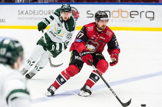 Malmö Redhawks Johan Ivarsson och Färjestads Victor