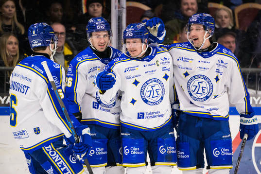 Leksands Patrik Zackrisson jublar
