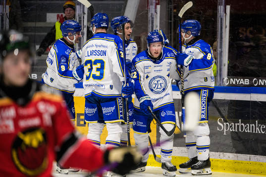 Leksands Kalle Östman jublar