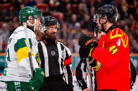 Björklövens Fredric Andersson och Brynäs Jacob Blomqvist