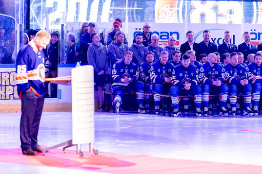 Växjös spelare när