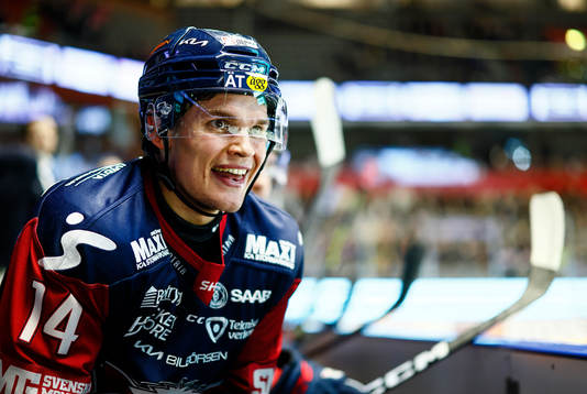 Linköpings Arvid Costmar jublar