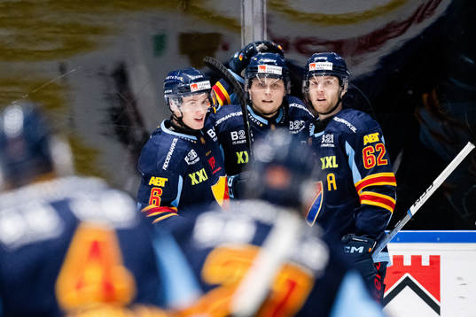 Djurgårdens Arvid Bergström, John Dahlström och Wiktor