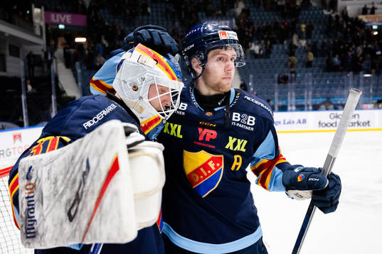 Djurgårdens målvakt Viktor Andrén och Wiktor Nilsson