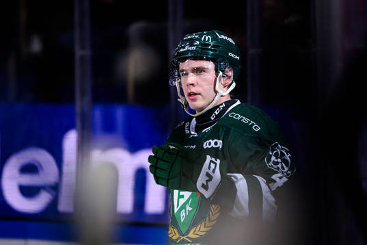 Färjestads Oscar Lawner jublar