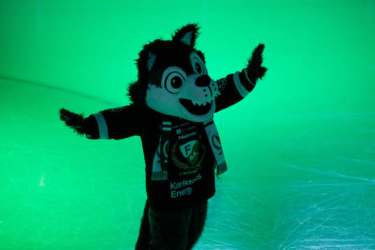 Färjestads maskot Ture Varg