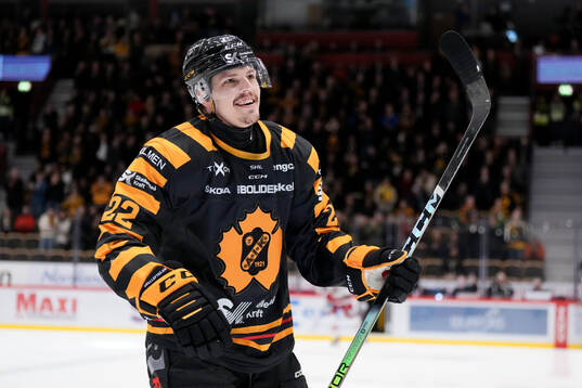 Skellefteås Jonathan Johnson jublar