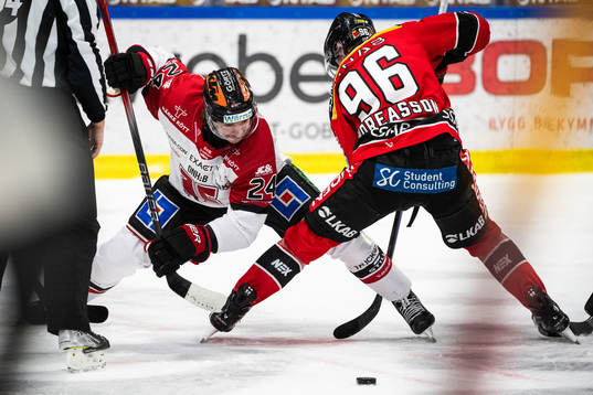 Örebros Hannes Björninen och Luleås Pontus Andreasson