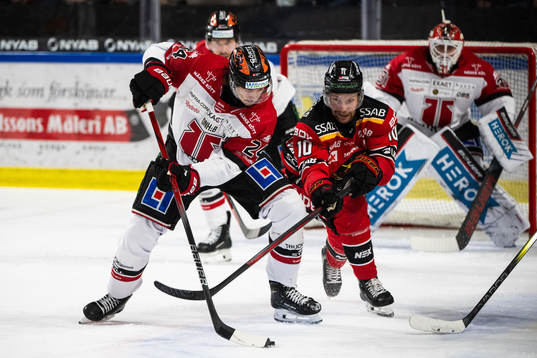 Örebros Hannes Björninen och Luleås Einar Emanuelsson