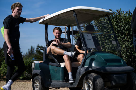 Elfsborgs målvakt Lucas Söderberg och Simon Hedlund