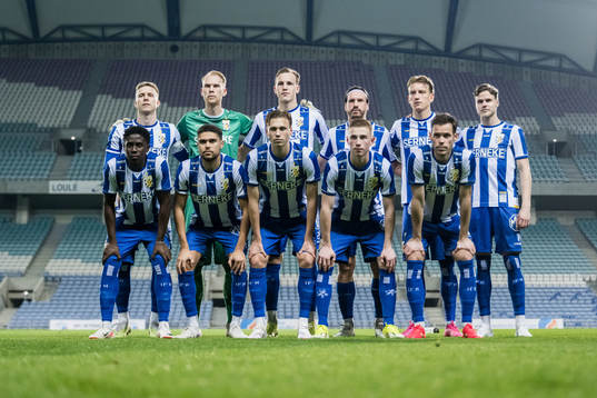 The starting eleven of IFK Göteborg