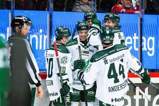 Färjestads Joel Kellman jublar