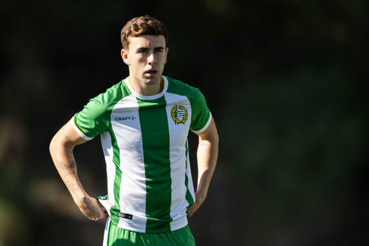 Marc Llinares Barragan of Hammarby ahead of the friendly football match between Hammarby and Sarpsborg 08 on February 4, 2024 in Marbella. 