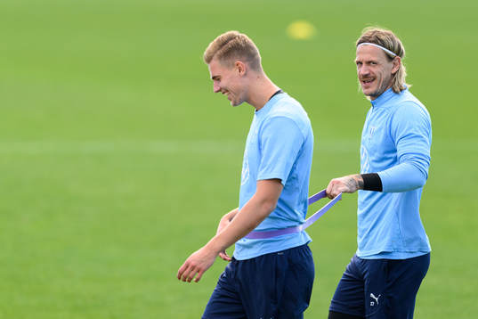 Malmö FFs målvakt Mathias Nilsson och målvakt Johan