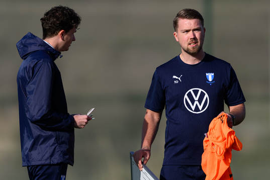 Malmö FFs assisterande tränare Martin Falk och
