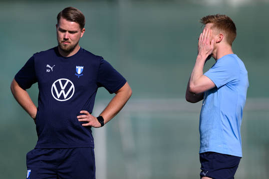 Malmö FFs assisterande tränare Theodor Olsson och Anders