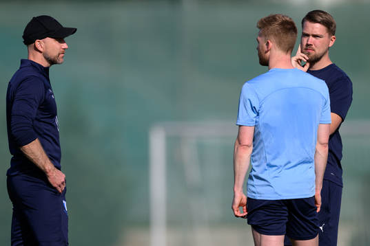 Malmö FFs tränare Henrik Rydström, Anders Christiansen