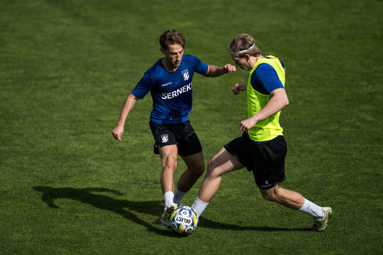 IFK Göteborgs Arbnor Mucolli och Johan Bångsbo