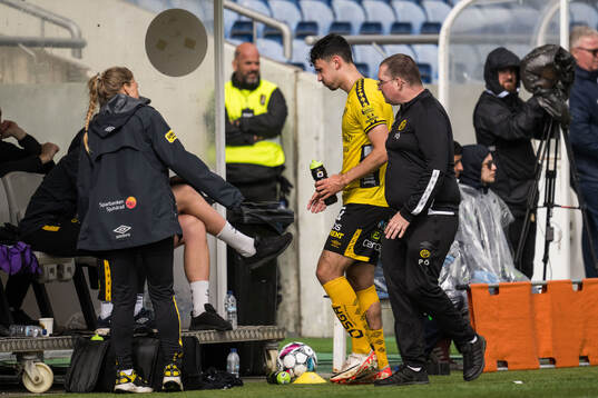 Dion Krasniqi of Elfsborg leaves the pitch