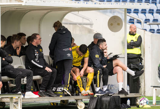Dion Krasniqi of Elfsborg leaves the pitch