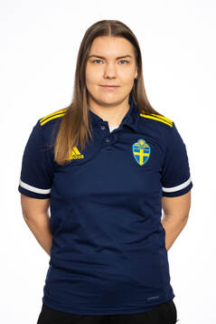 Domare Moa Wettby poserar för ett porträtt den 9 februari 2024 i Stockholm. 
