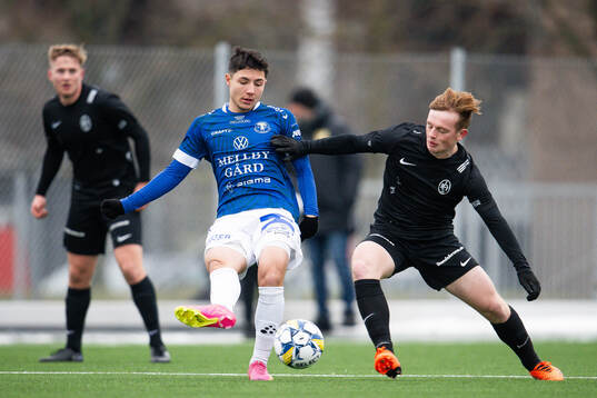 Landskronas Sam Hegdal och Trelleborgs Ammar Asani