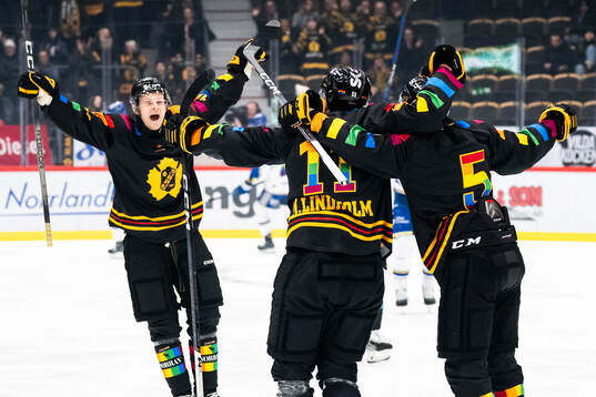Skellefteås Linus Lindström, Max Lindholm och Axel Sandin