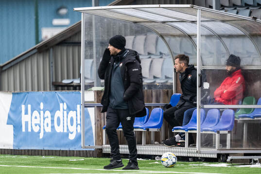 Tränare Andreas Holmberg och sportchef Pontus Farnerud