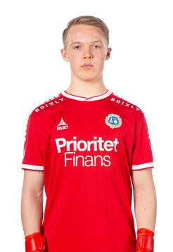 Utsiktens målvakt Lukas Lehto poserar för ett porträtt den 15 februari 2024 i Göteborg.