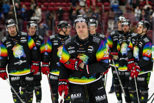 Malmö Redhawks Janne Kuokkanen jublar