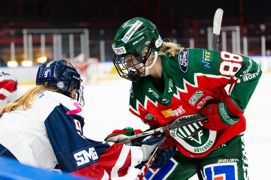 Linköpings Josephine Asperup och Frölundas Tilde Utbult
