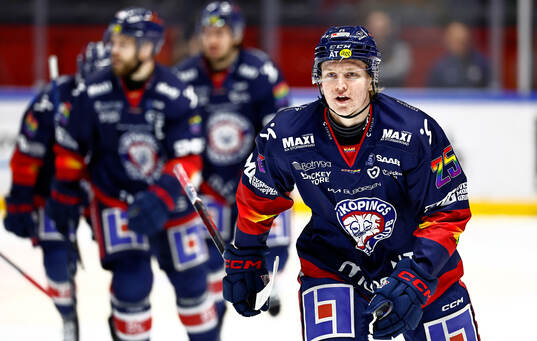 Linköpings Filip Bystedt jublar