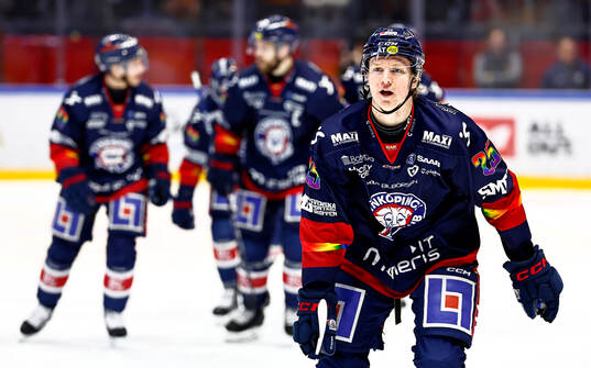 Linköpings Filip Bystedt jublar