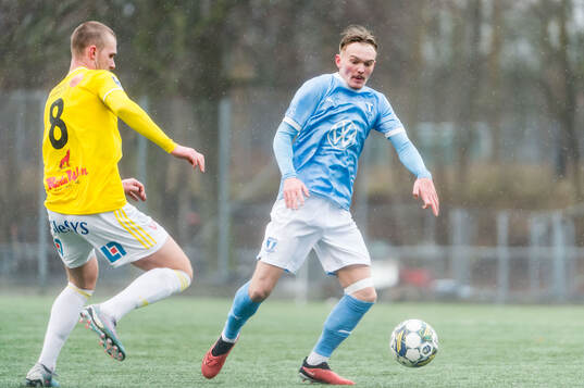 Malmö FFs Wille Persson och Falkenbergs FFs Nils Bertilsson