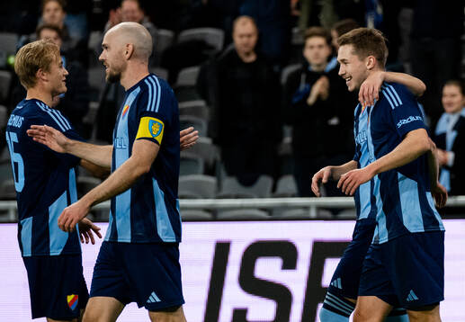Djurgårdens Miro Tenho, Oskar Fallenius och Marcus