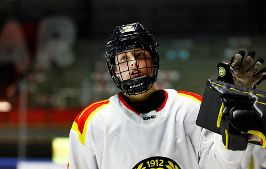 Brynäs Stina Sandberg jublar