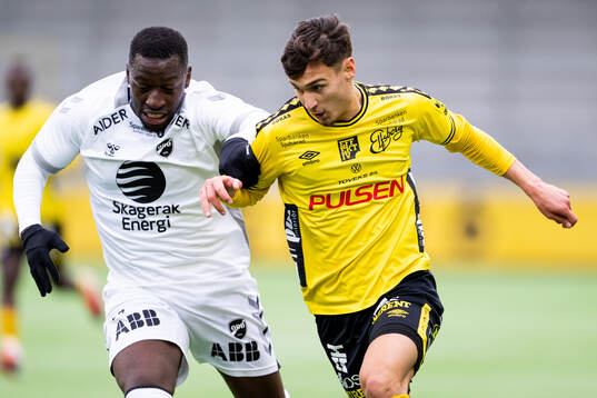 Odds Solomon Owusu och Elfsborgs Camil Jebara