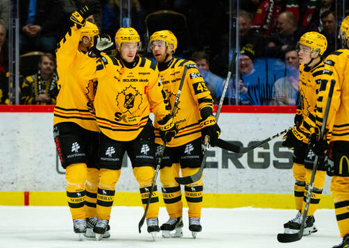 Skellefteås Jonathan Pudas jublar