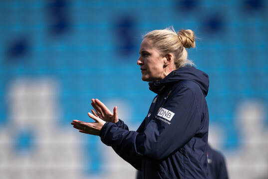 Head coach Gemma Grainger of the Norwegian women's national football team