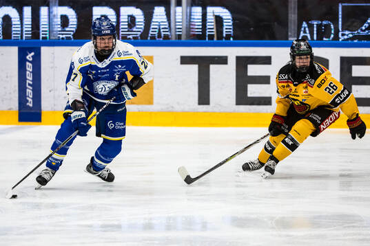 Leksands Shay Maloney och Luleås Sara Lindqvist