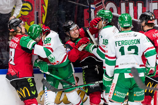 Malmö Redhawks Johan Olofsson och Janne Kuokkanen, Rögles