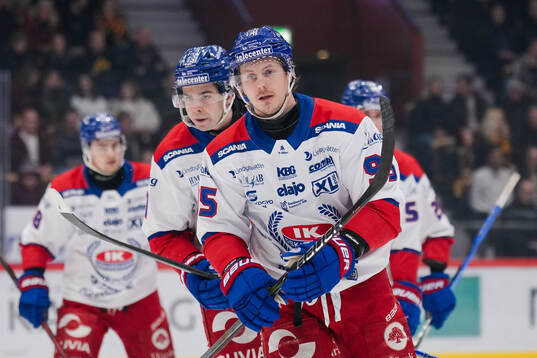 Oskarshamns Nick Olesen jublar