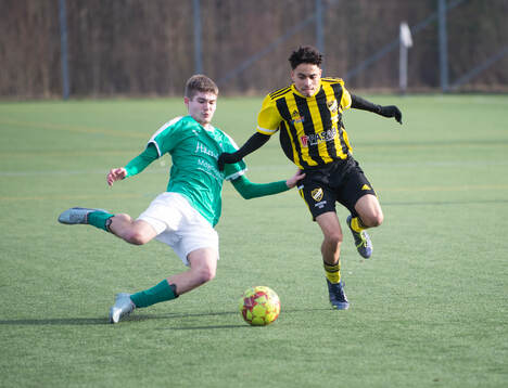 IFK Hässleholms Zidana Sala i träningsmatchen mellan IFK Hässleholm och Hässleholms IF U19 i Hässleholm 25 februari 2024.