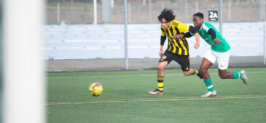 IFK Hässleholms Yousef Alshahoud i träningsmatchen mellan IFK Hässleholm och Hässleholms IF U19 i Hässleholm 25 februari 2024.