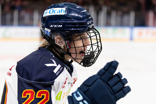 Djurgårdens Tereza Plosova jublar