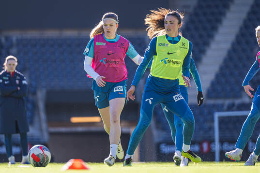 Signe Gaupset and Ingrid Syrstad Engen of the Norwegian