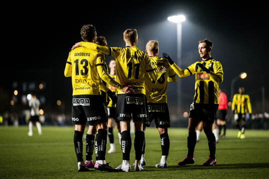 BK Häckens Julius Lindberg jublar