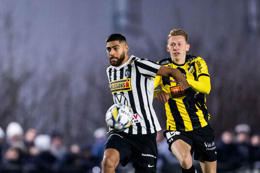 Landskronas Rassa Rahmani och BK Häckens Julius Lindberg